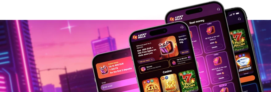 LuckyHills Casino app in AU